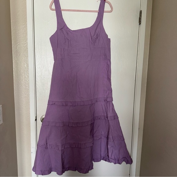 Anthropologie Lavender Midi Dress - Picture 2 of 8